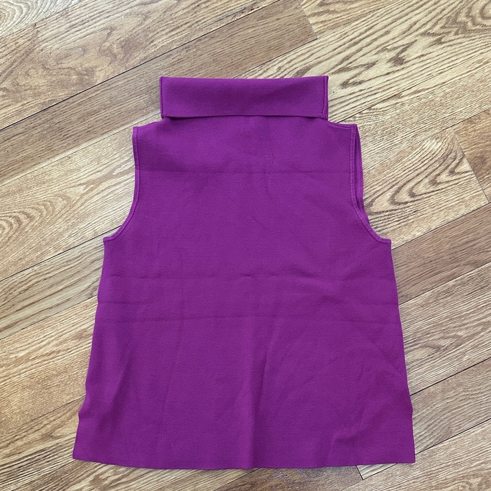 Talbots Rich Purple Sleeveless Top